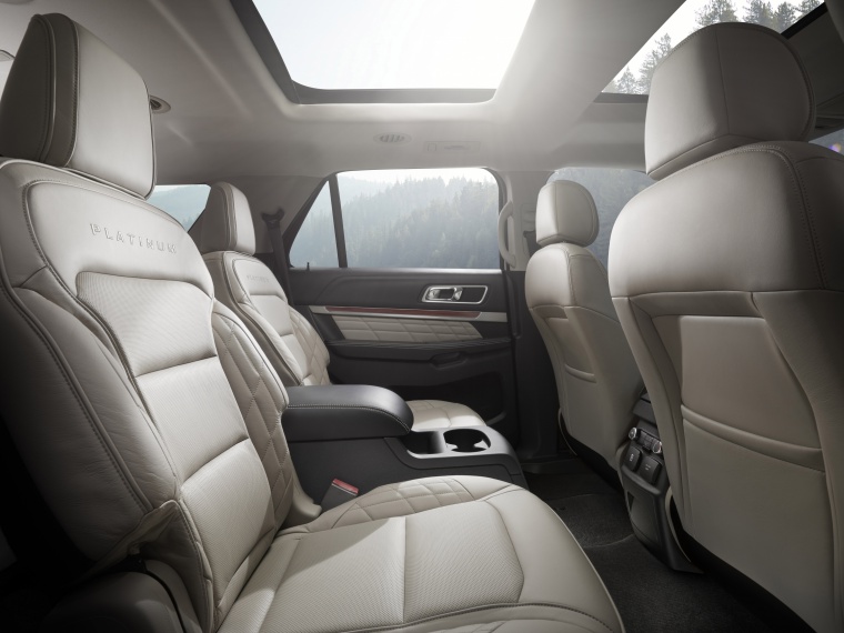 2019 Ford Explorer Platinum 4WD Rear Seats Picture / Pic / Image